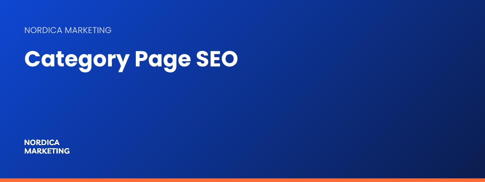 Nordica Marketing banner: Category Page SEO