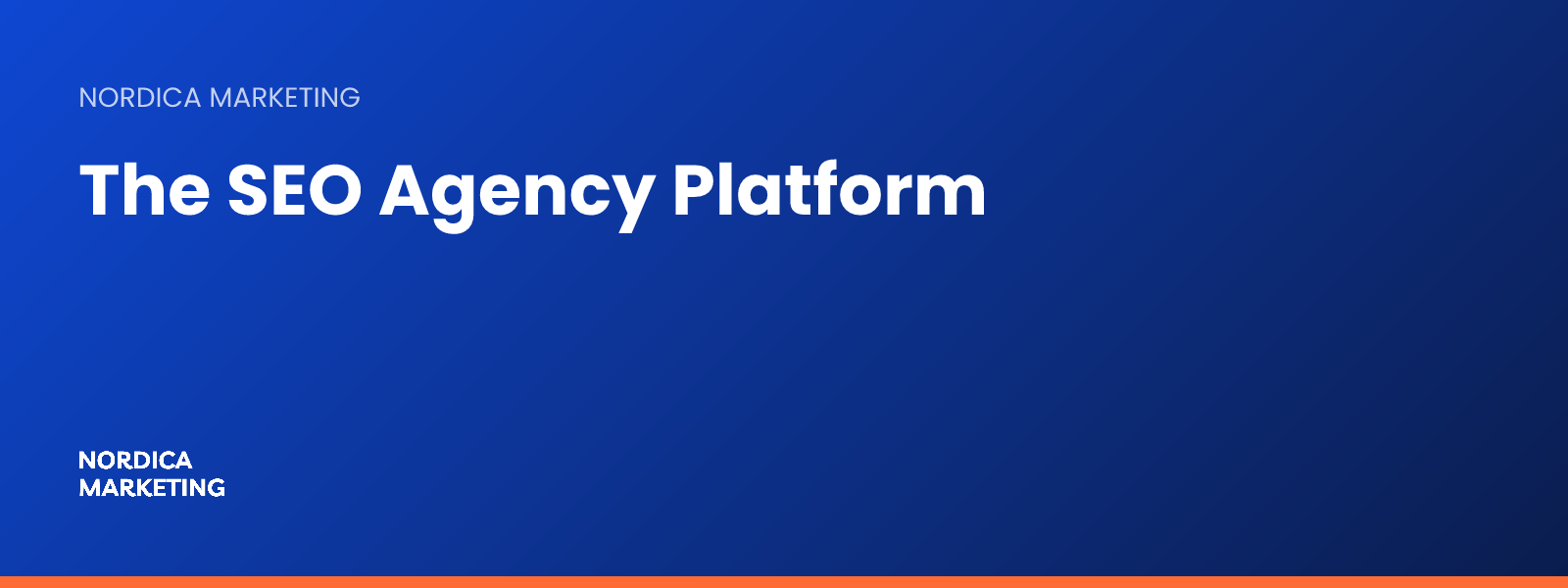 Nordica Marketing banner: The SEO Agency Platform